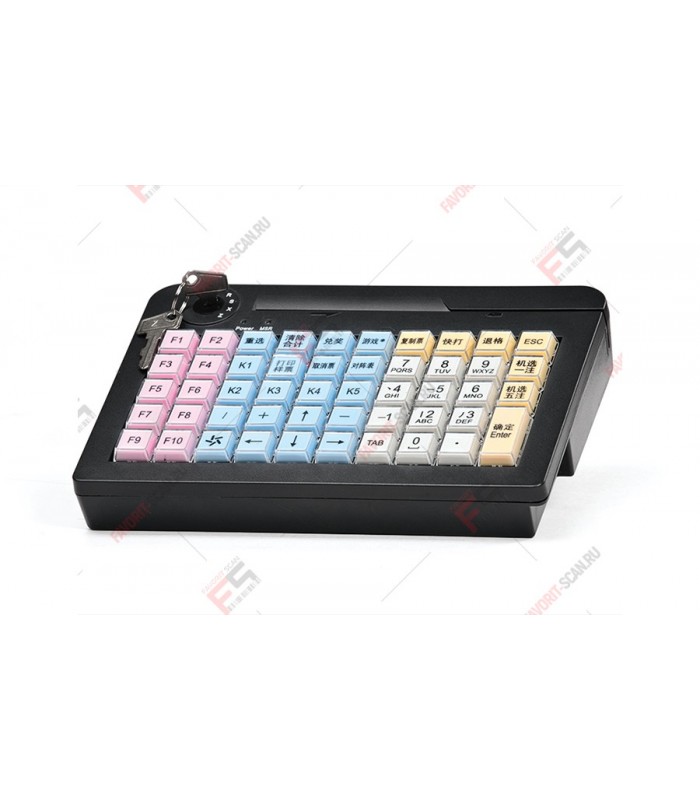 Программируемая клавиатура АТОЛ KB-50-U черная c ридером магнитных карт на 1-3 дорожки