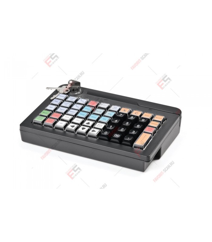 Программируемая клавиатура АТОЛ KB-50-U черная c ридером магнитных карт на 1-3 дорожки