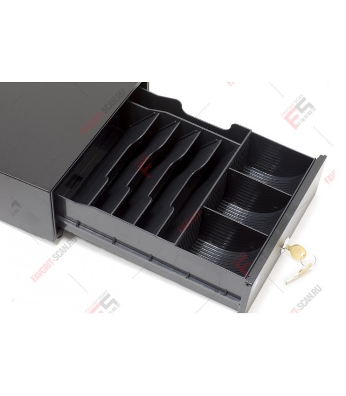 Денежный ящик АТОЛ SB-245-B черный, 245*320*90, механический