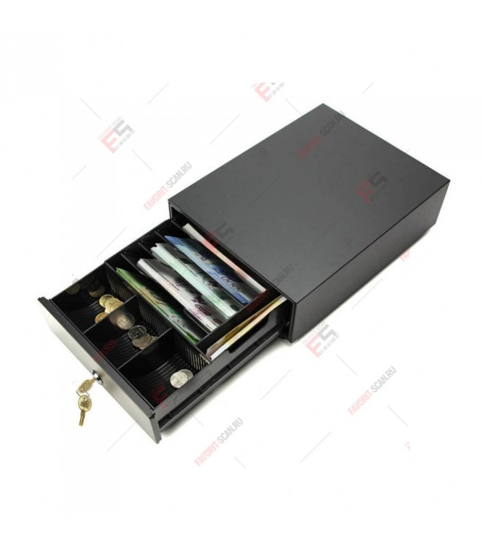 Денежный ящик АТОЛ SB-245-B черный, 245*320*90, механический