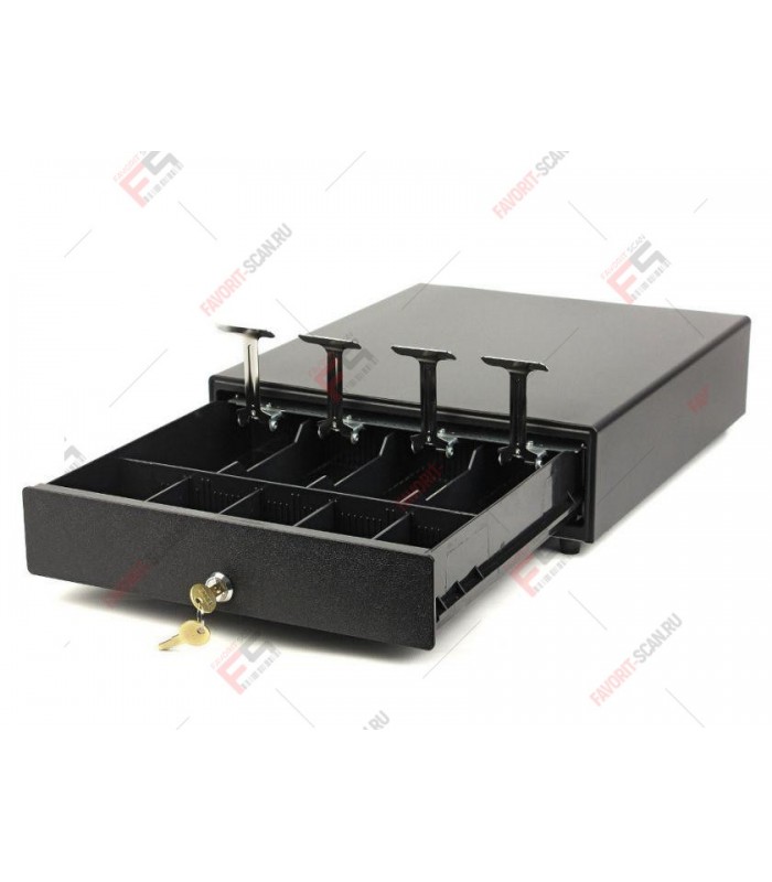 Денежный ящик АТОЛ SB-330-B черный, 330*380*90, механический