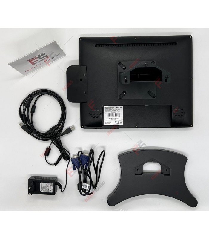 Сенсорный POS-монитор 15" АТОЛ CPOS-15TM с ридером магнитных карт, черный