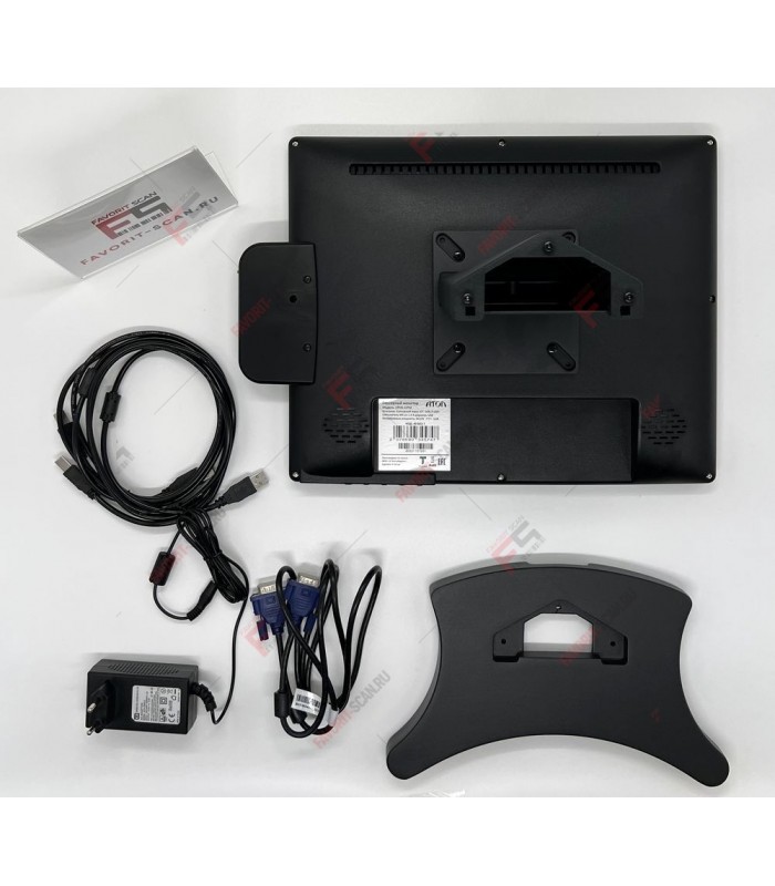 Сенсорный POS-монитор 15" АТОЛ CPOS-15TM с ридером магнитных карт, черный