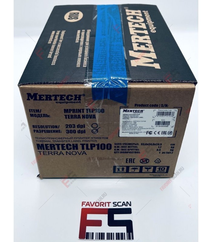Принтер этикеток Mertech MPRINT TLP100 TERRA NOVA